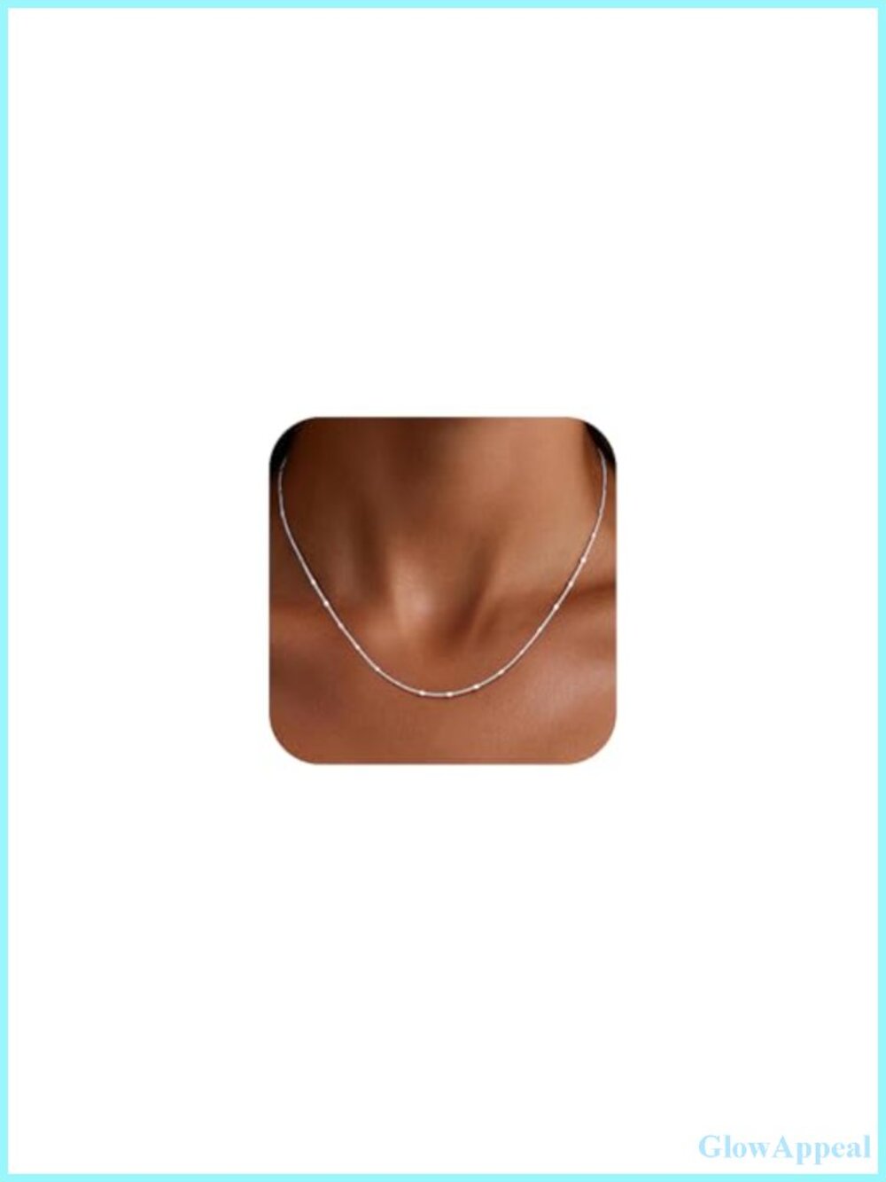 S925 Sterling Silver Necklace 1.2mm Sparkle Disk Chain for Women
